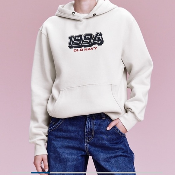 NWT 'OLD NAVY 94 Fleece Hoodie COLOR SILVER GRAY - Picture 3 of 8